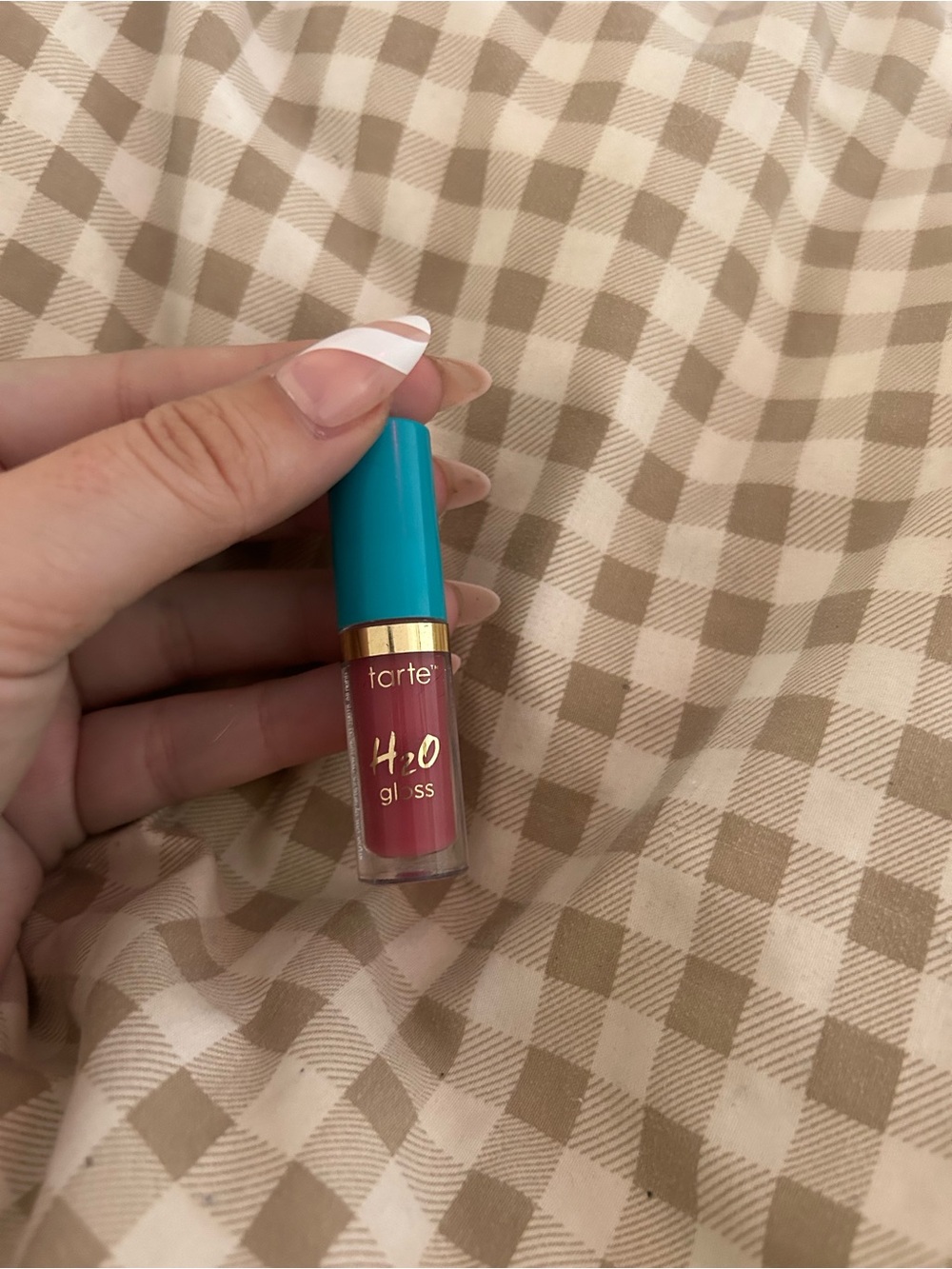 tarte H2O Gloss Lip Gloss — Teal Cap with Rose Mauve Shade